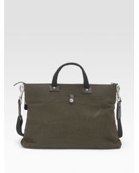 Jack Spade | Black Waxwear Pocket Briefcase for Men | Lyst