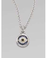 Judith Ripka | Metallic Sapphire, Sterling Silver & 18k Yellow Gold Necklace | Lyst