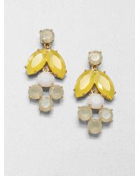 kate spade new york | White Chandelier Earrings | Lyst