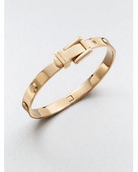Michael Kors | Metallic Astor Rivet Buckle Bangle Bracelet/Rose Goldtone | Lyst