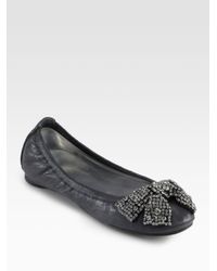 tory burch crystal buckle flat