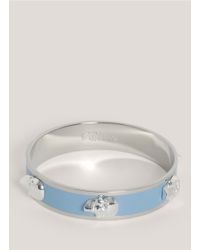 Alexander McQueen | Blue 3d Enamel Skull Bangle | Lyst