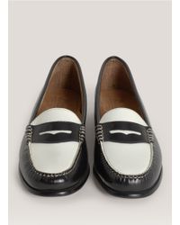 bass two tone loafers