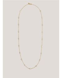 CZ by Kenneth Jay Lane | Metallic Single-strand Stone Necklace | Lyst