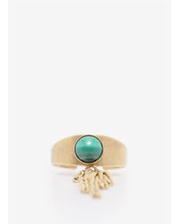 Ela Stone | Green Tassel-detail Stone Ring | Lyst