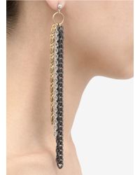 Ela Stone | Multicolor Long Multi-chain Earrings | Lyst