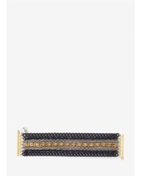 Ela Stone | Black Mix Metal Chain Bracelet | Lyst