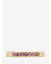 Ela Stone | Purple Stones Bangle | Lyst