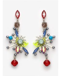 Erickson Beamon | Multicolor Multi-coloured Half-flower Earrings | Lyst
