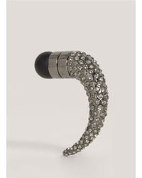 Givenchy | Metallic Crystal-embedded Shark Magnetic Earring | Lyst