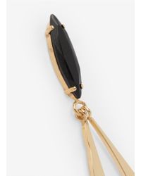Iosselliani | Carved Metal Black-stone Earrings | Lyst