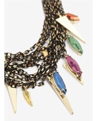 Iosselliani | Multicolor Multi-chain Stones Necklace | Lyst