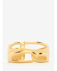 Kenneth Jay Lane | Metallic Medium Cutout Gold Cuff | Lyst