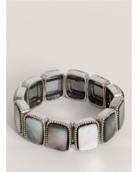 Philippe Audibert | Gray Square Abalone-shell Bead Bracelet | Lyst