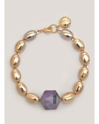 Scho | Metallic Adonai Hexagon Bracelet | Lyst