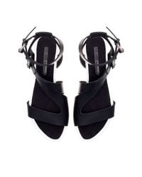 zara black sandals