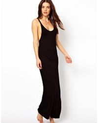 strappy beach dress maxi jersey asos lyst