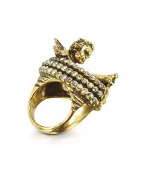 Alcozer & J - Metallic Brass Cherub Ring - Lyst