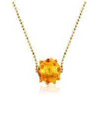 Antica Murrina - Metallic Audrey Murano Glass Central Bead Necklace - Lyst