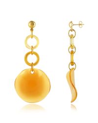 Antica Murrina - Metallic Syria - Murano Glass Disc Drop Earrings - Lyst
