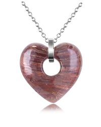 Antica Murrina - Purple Heartbeat Murano Glass Heart Necklace - Lyst