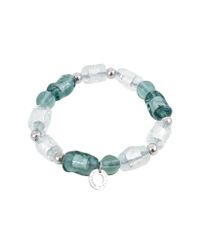 Antica Murrina - Gray Lybra Murano Glass and Sterling Silver Bracelet - Lyst