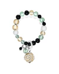 Antica Murrina - Gray Mignon Murano Glass Charm Bracelet - Lyst
