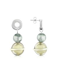 Antica Murrina - Green Flume Murano Glass Bead Earrings - Lyst