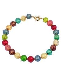 Antica Murrina | Giada Multicolor Murano Glass Bead Necklace | Lyst