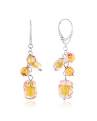 Antica Murrina - Yellow Lybra Murano Glass and Sterling Silver Drop Earrings - Lyst