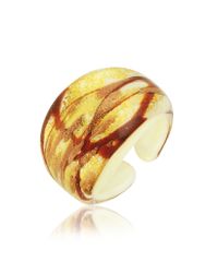 Antica Murrina - Yellow Laguna Murano Glass Ring - Lyst