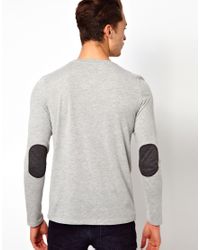 men's long sleeve shirt with elbow patches