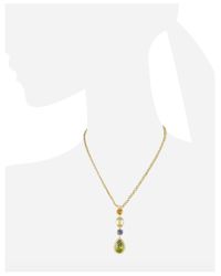 AZ Collection - Multicolor Drop Necklace - Lyst