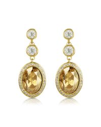 AZ Collection - Metallic Triple Drop Earrings - Lyst