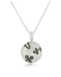 Azhar - Metallic Black Cubic Zirconia And Zircon Sterling Silver Necklace - Lyst