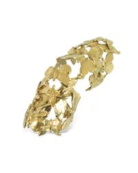 Bernard Delettrez - Metallic Goldtone Butterflies Articulated Bronze Ring - Lyst