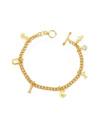 Juicy Couture - Metallic Juicy Ransom Note Bracelet - Lyst