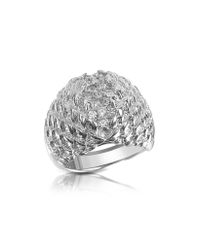 Just Cavalli - Metallic Just Live Silver Plated Crystal Ring - Lyst