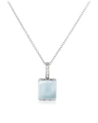 Mia & Beverly - Metallic Chalcedony And Diamond 18k Gold Charm Necklace - Lyst