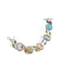 Mia & Beverly - Multicolor Cameo Bracelet - Lyst