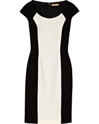 Michael kors Stretchwool Crepe Dress in White (ivory) | Lyst