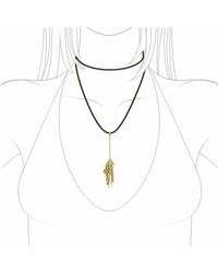 Orlando Orlandini - Metallic Flirt - 18k Gold Drop Pendant W/diamond - Lyst