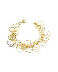Orlando Orlandini | Scintille - Diamond 18k Yellow Gold Bracelet | Lyst