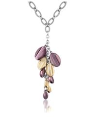 Zoppini - Coffee Collection - Brown & Gold Stainless Steel Drop Necklace - Lyst