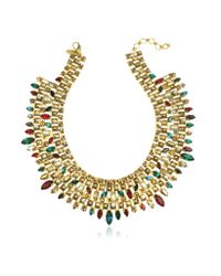 Erickson Beamon - Metallic Matador Goldplated Crystal Necklace - Lyst