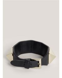 Valentino | Black Rock-stud Bracelet | Lyst