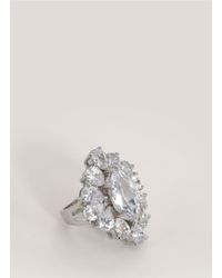 CZ by Kenneth Jay Lane | Metallic Marquise-shape Ring | Lyst