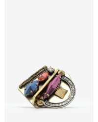 Iosselliani | Metallic Deco Stone Ring | Lyst