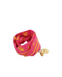 Alexander McQueen | Yellow Wrap Skull Scarf Bracelet | Lyst