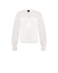 McQ | White New For Ss12 - Bone V Neck Drape Top | Lyst